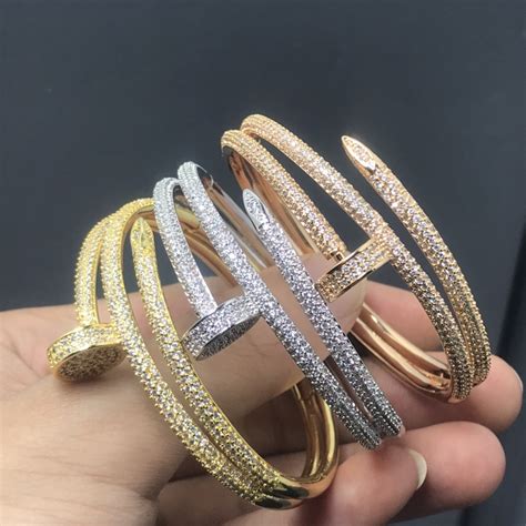 juste un clou bracelet dupe|cartier nail bracelet dupe.